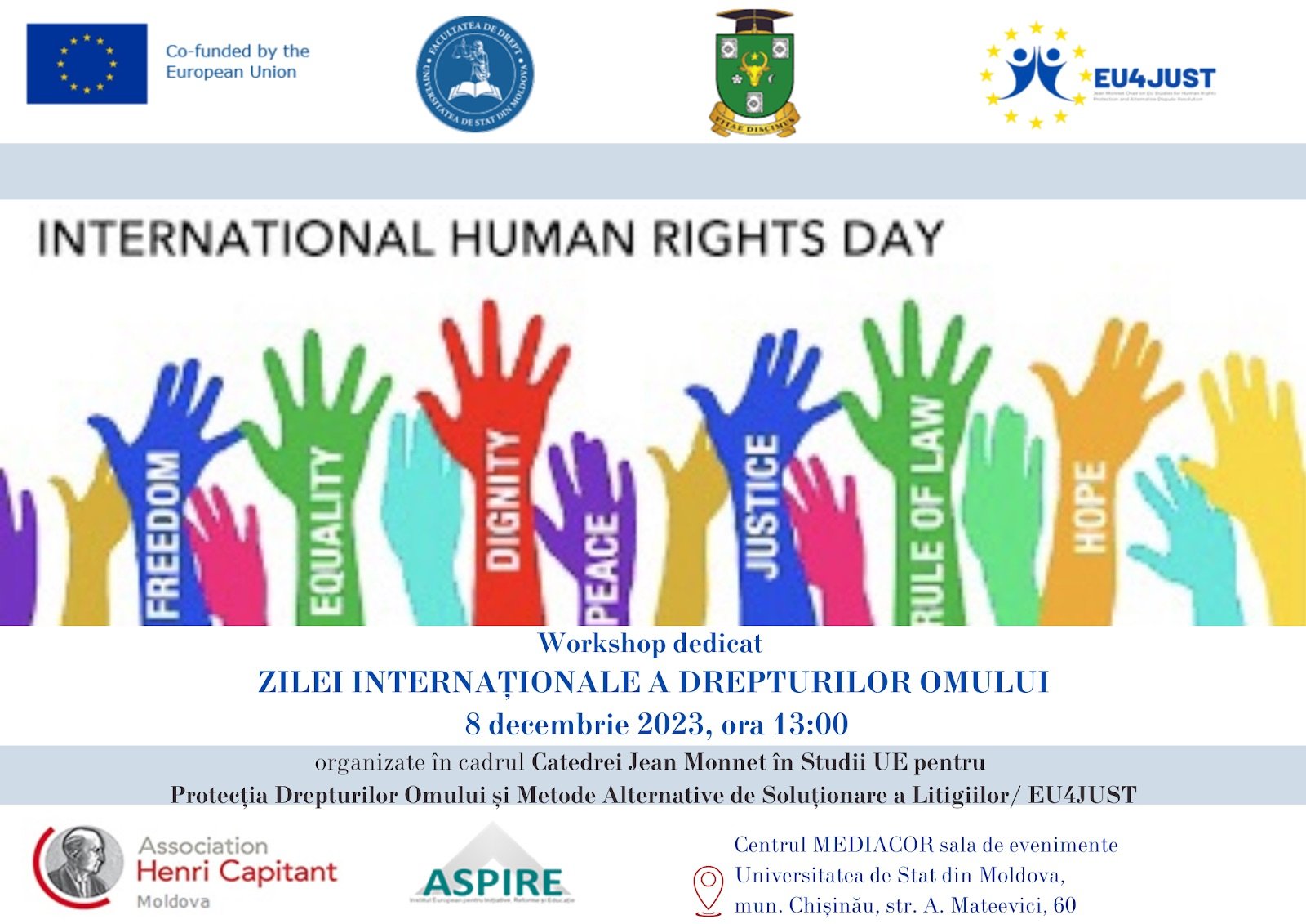 Workshop dedicat Zilei Internationale a Drepturilor Omului